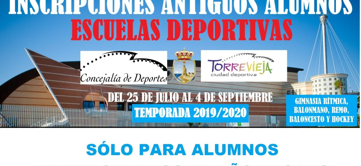 RENOVACIÃ“N DE ESCUELAS DEPORTIVAS MUNICIPALES PARA ANTIGUOS ALUMNOS