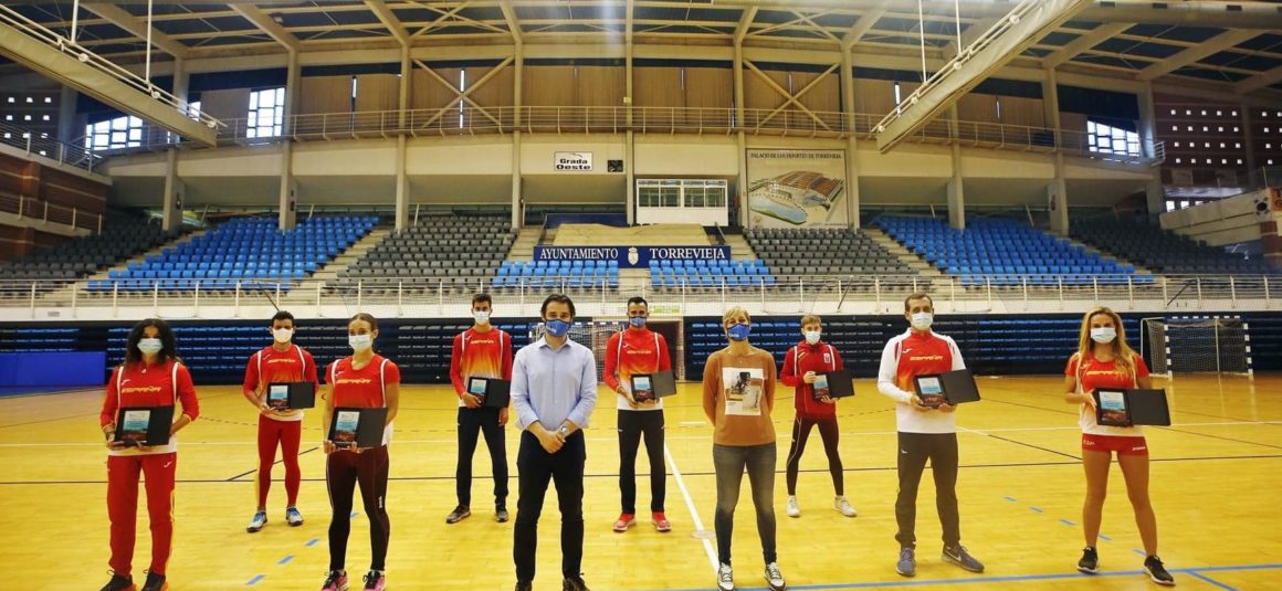 Componentes de la Selección Española de Marcha Atlética en Torrevieja!!