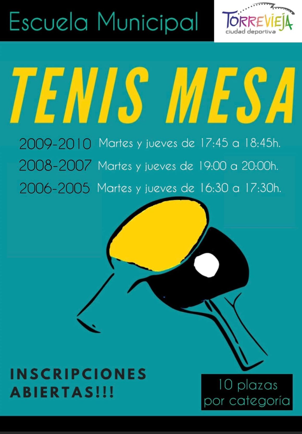(Español) Nueva Escuela Municipal de 🏓!!TENIS DE MESA!!🏓