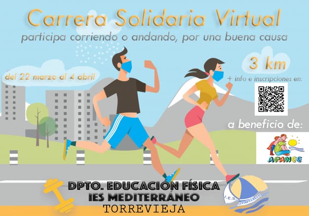 (Español) 🏃‍♂️Carrera Solidaria Virtual a beneficio de la asociación APANEE!!