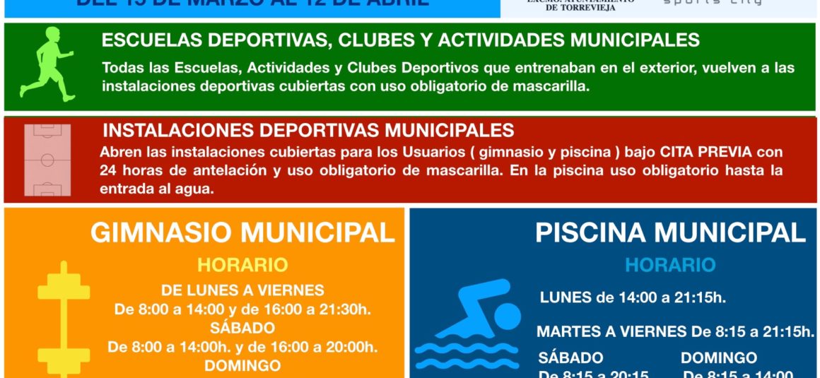 (Español) 📣 Información sobre las nuevas medidas a tomar por la Concejalía de Deportes ante la nueva normativa decretada por la Consellería de Salud de la Comunidad Valenciana en el ámbito deportivo. 📔‼️