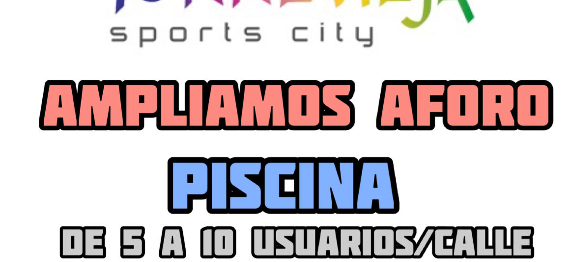 (Español) 📣‼️Aumentamos aforo de 🏊🏻‍♂️PISCINA y 💪🏻GIMNASIO‼️