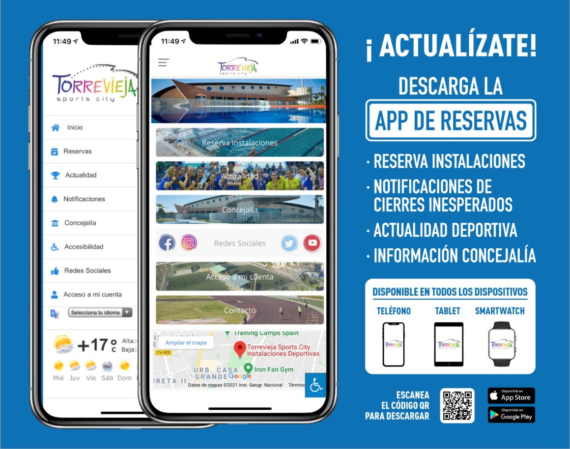 (Español) 📲 TORREVIEJA SPORTS CITY, LA APP PIONERA EN  RESERVA DE INSTALACIONES DEPORTIVAS MUNICIPALES YA ESTÁ DISPONIBLE