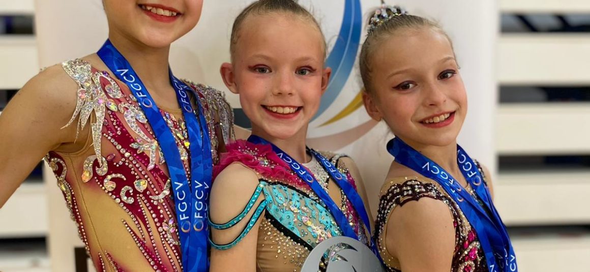 🥇Lluvia de medallas en el Campeonato Autonómico Absoluto Individual y de Equipos para el Club Gimnasia Rítmica Jennifer Colino