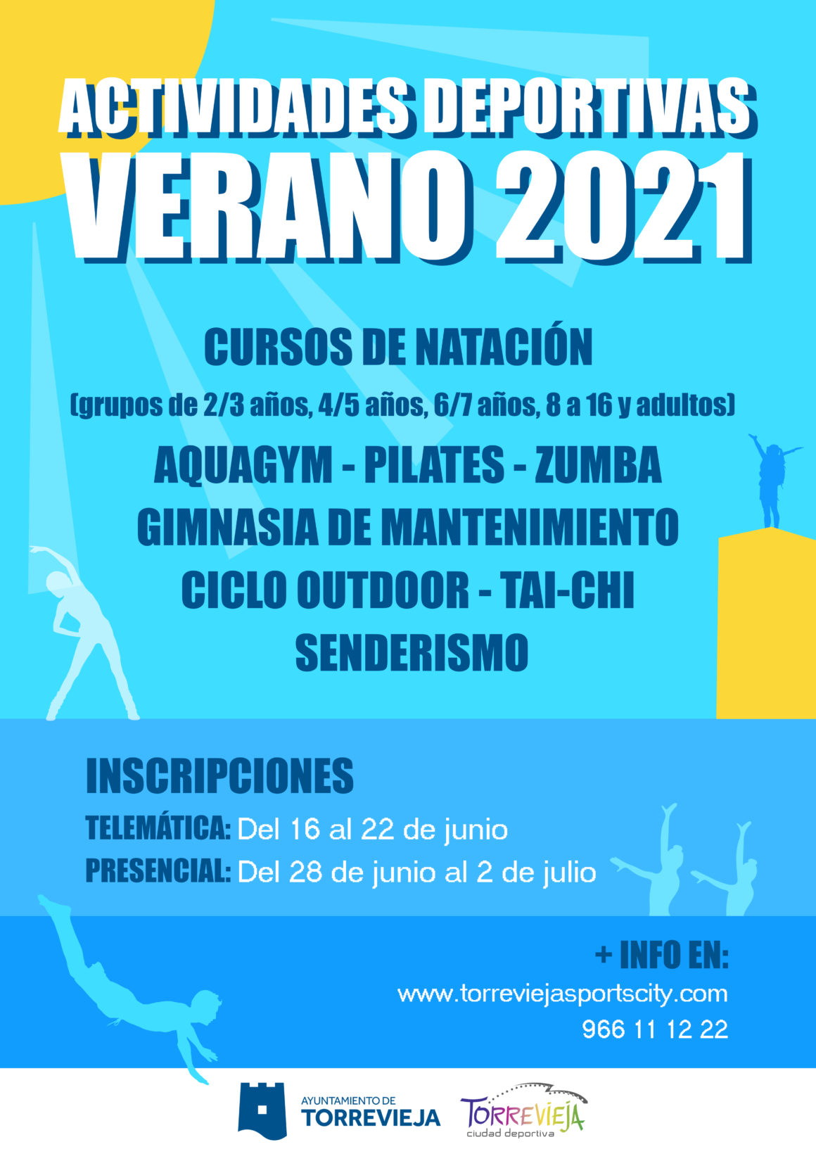 (Español) 🏆ANUNCIAMOS EL PROGRAMA DE CURSOS DE NATACIÓN Y ACTIVIDADES DEPORTIVAS PARA ESTE VERANO!!🏊🏻‍♂️🤸‍♂️💃⚽️🤽🏻‍♂️🚴🤾🏻🥋🎾🏀🏒