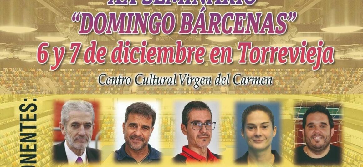 (Español) Torrevieja será sede del XX Seminario Domingo Bárcenas