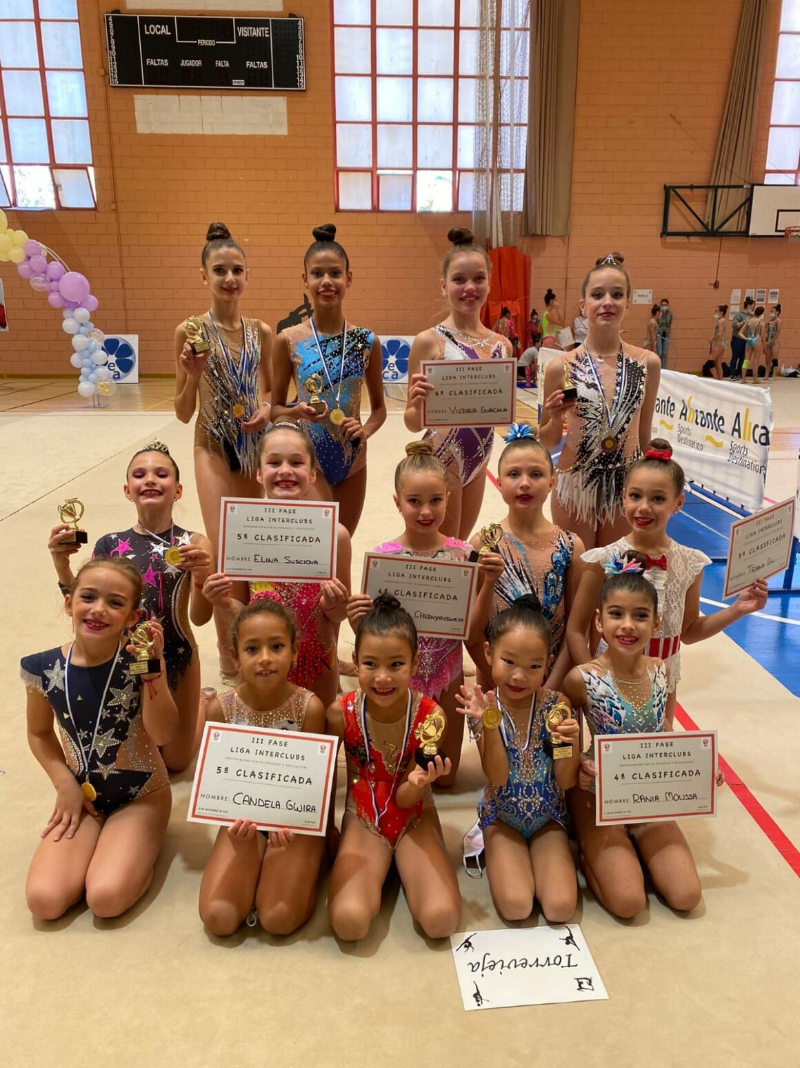 (Español) EXCELENTES RESULTADOS PARA LAS GIMNASTAS DEL CGR TORREVIEJA EN LA LIGA INTERCLUBS