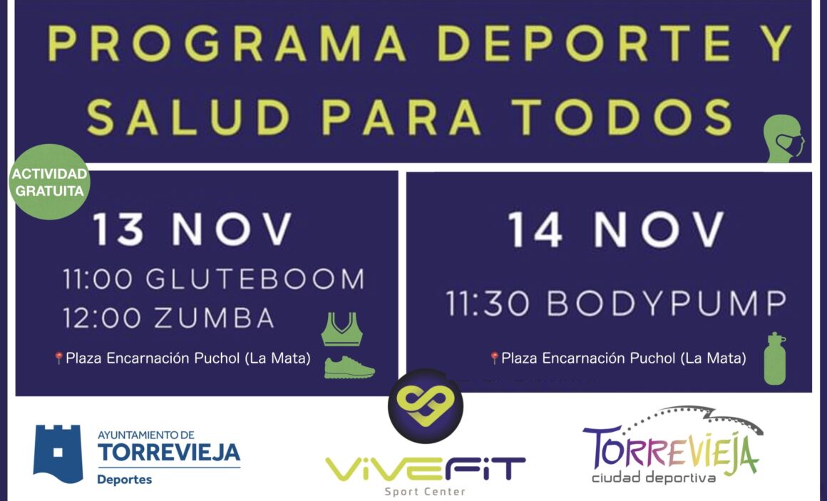 ¡Este fin de semana las actividades de Deporte y Salud para Todos se realizarán en La Mata!
