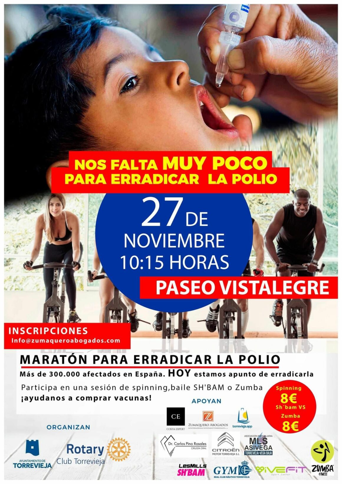 (Español) El Ayuntamiento de Torrevieja y el Rotary Club organizan un Maratón contra la polio