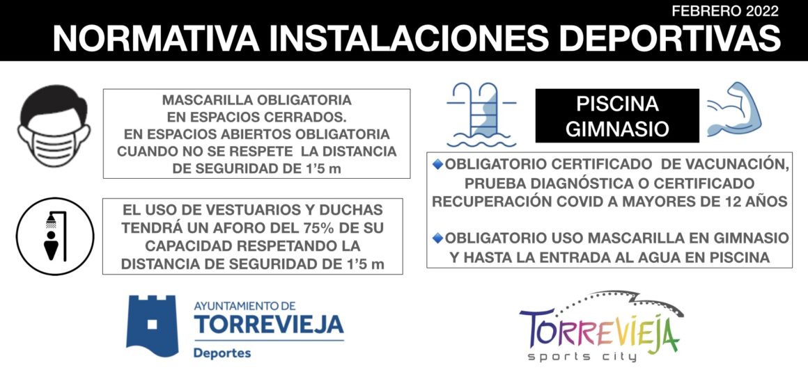 (Español) 🦠Normativa de uso de Instalaciones Deportivas. 📅Febrero 2022.