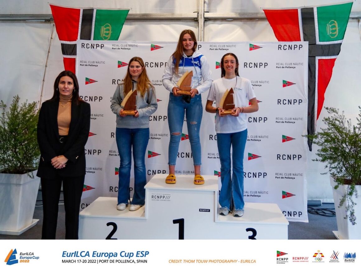 (Español) 🏆ADRIANA CASTRO CAMPEONA EN ABSOLUTO FEMENINO Y AINHOA GÓMEZ 🥉3ª EN SUB 16 ILCA 4 EN LA EUROPA CUP TROPHY CELEBRADA EN POLLENÇA