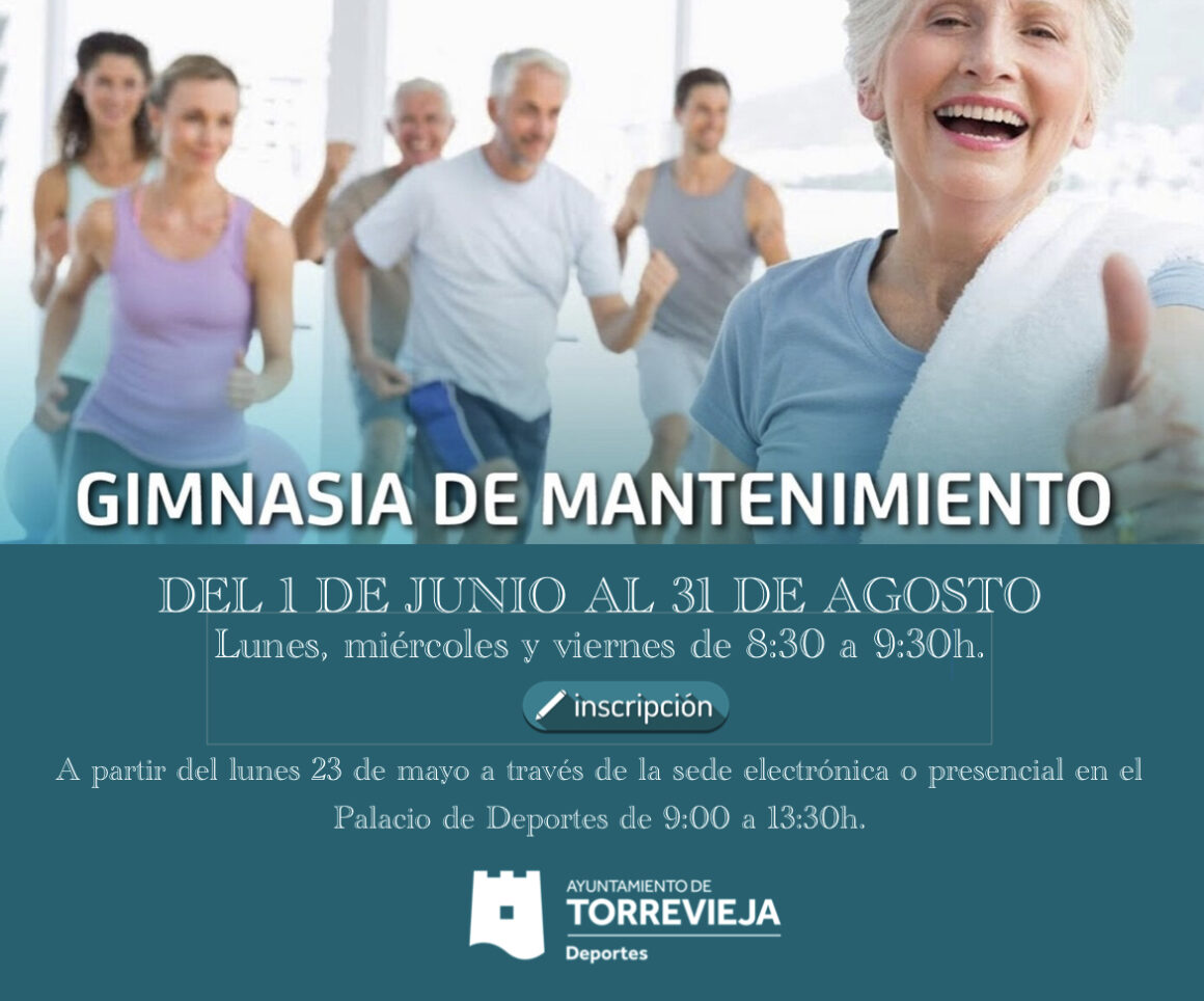 (Español) 📣Nuevas inscripciones para la actividad de GIMNASIA DE MANTENIMIENTO!!🏃‍♂️💃