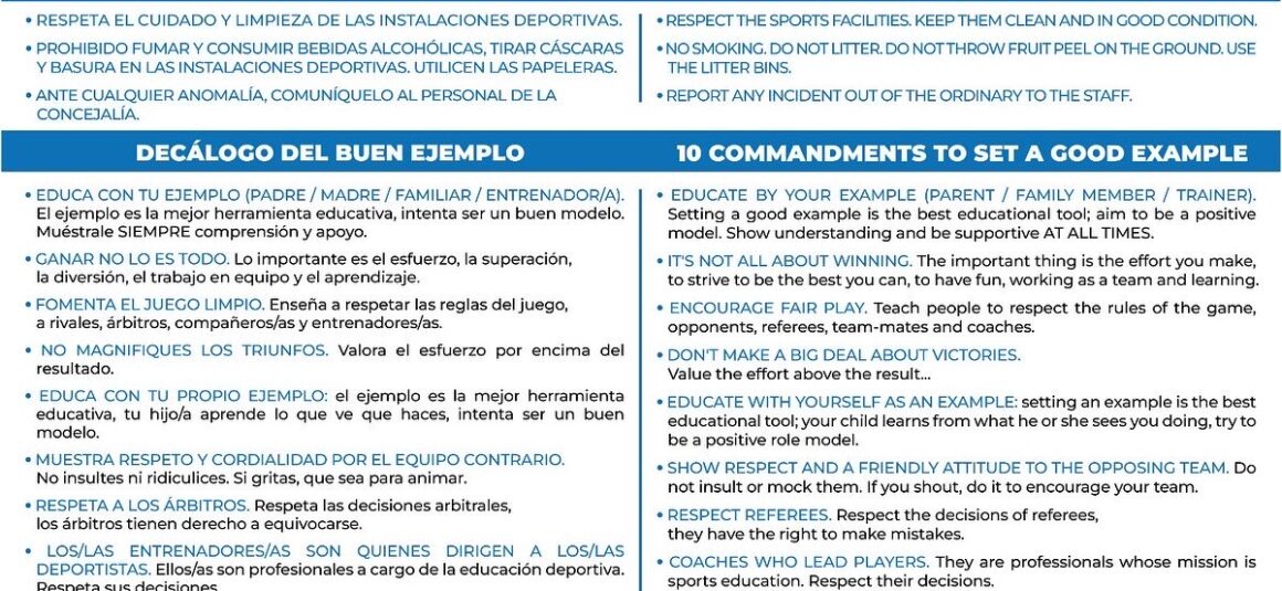 MANUAL DE BUENAS PRÁCTICAS para deportistas, familiares y equipo técnico