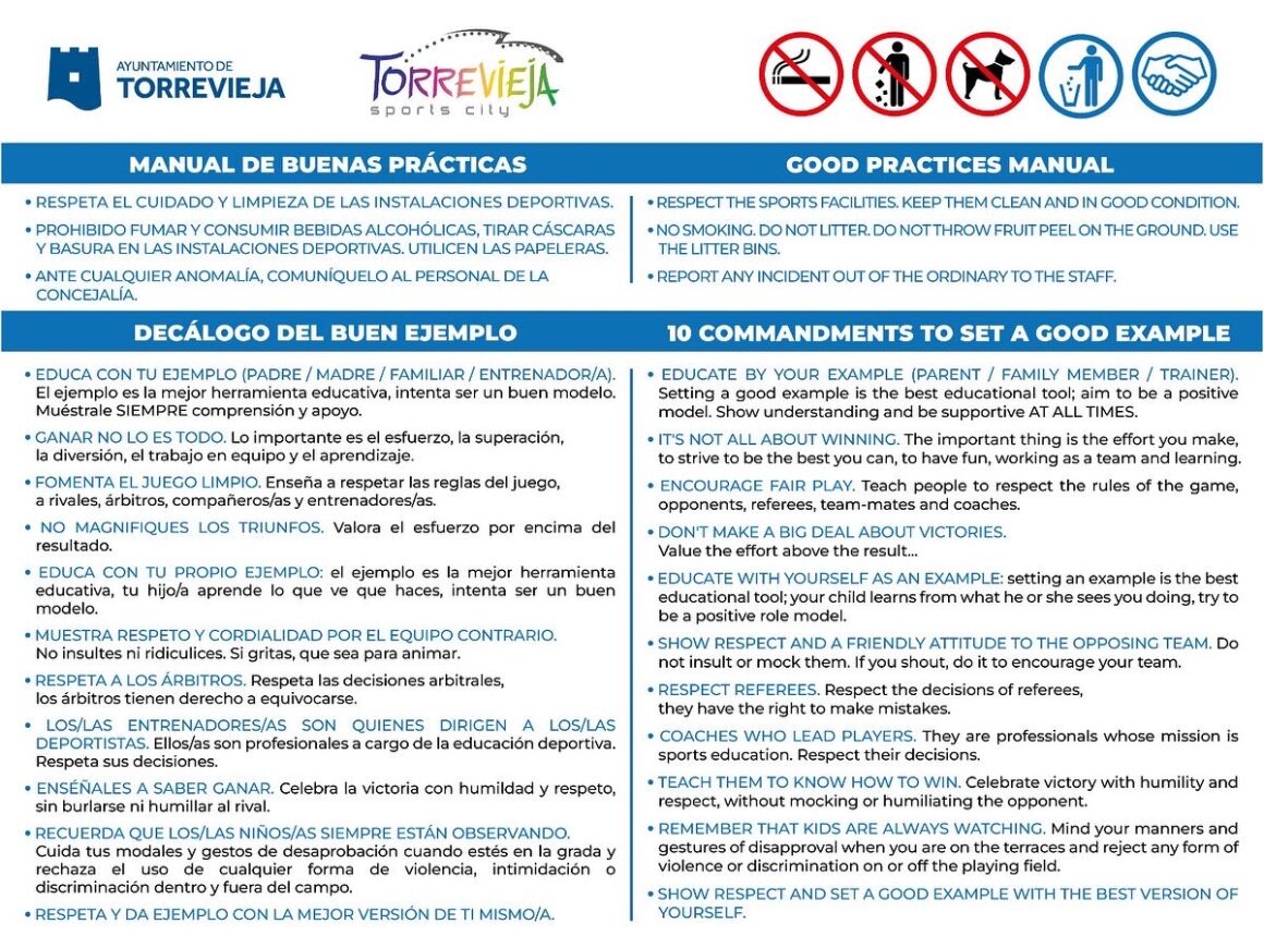 (Español) MANUAL DE BUENAS PRÁCTICAS para deportistas, familiares y equipo técnico
