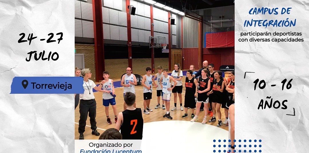 ⛹️La Fundación Lucentum inicia el primer Campus Internacional integrador en las instalaciones deportivas municipales de Torrevieja.