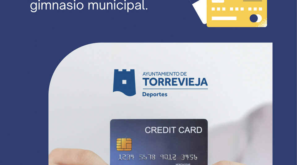 💳Pago directo con tarjeta de los servicios de la Concejalía de Deportes.