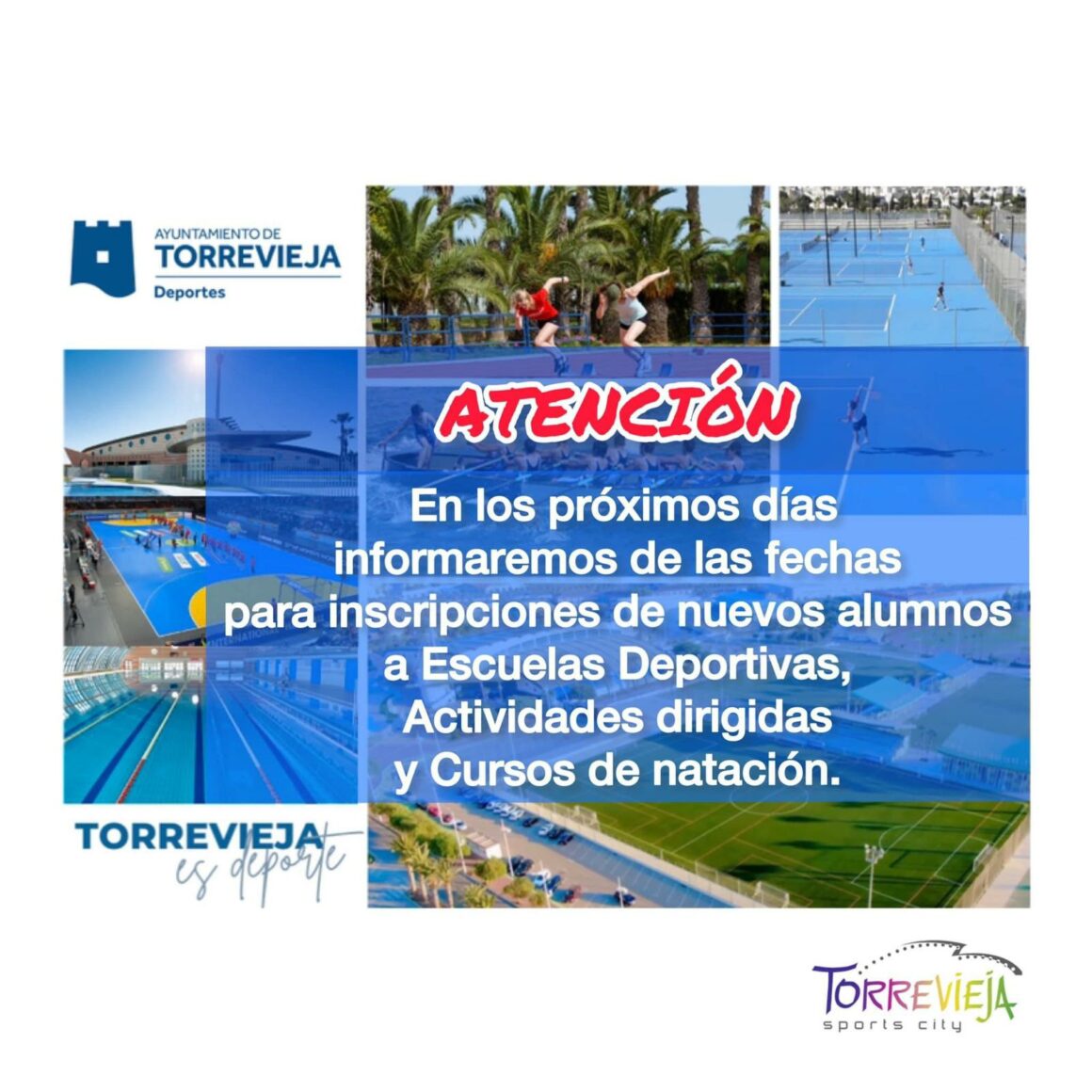 PRÓXIMAMENTE SE PUBLICARÁ INFORMACIÓN PARA LAS INSCRIPCIONES A ESCUELAS DEPORTIVAS MUNICIPALES