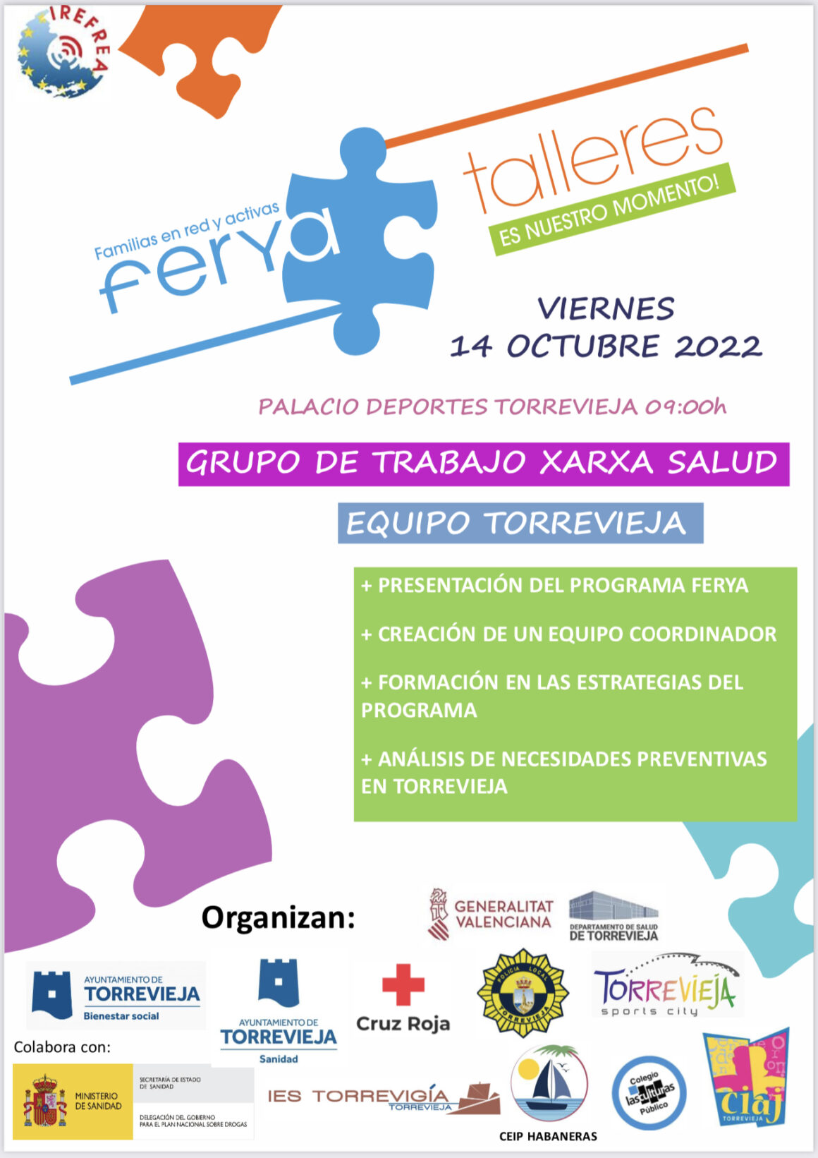 (Español) 👉🏻El Grupo de trabajo Xarsa salud de Torrevieja organiza una jornada de formación