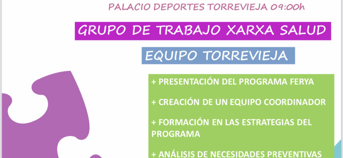 (Español) 👉🏻El Grupo de trabajo Xarsa salud de Torrevieja organiza una jornada de formación