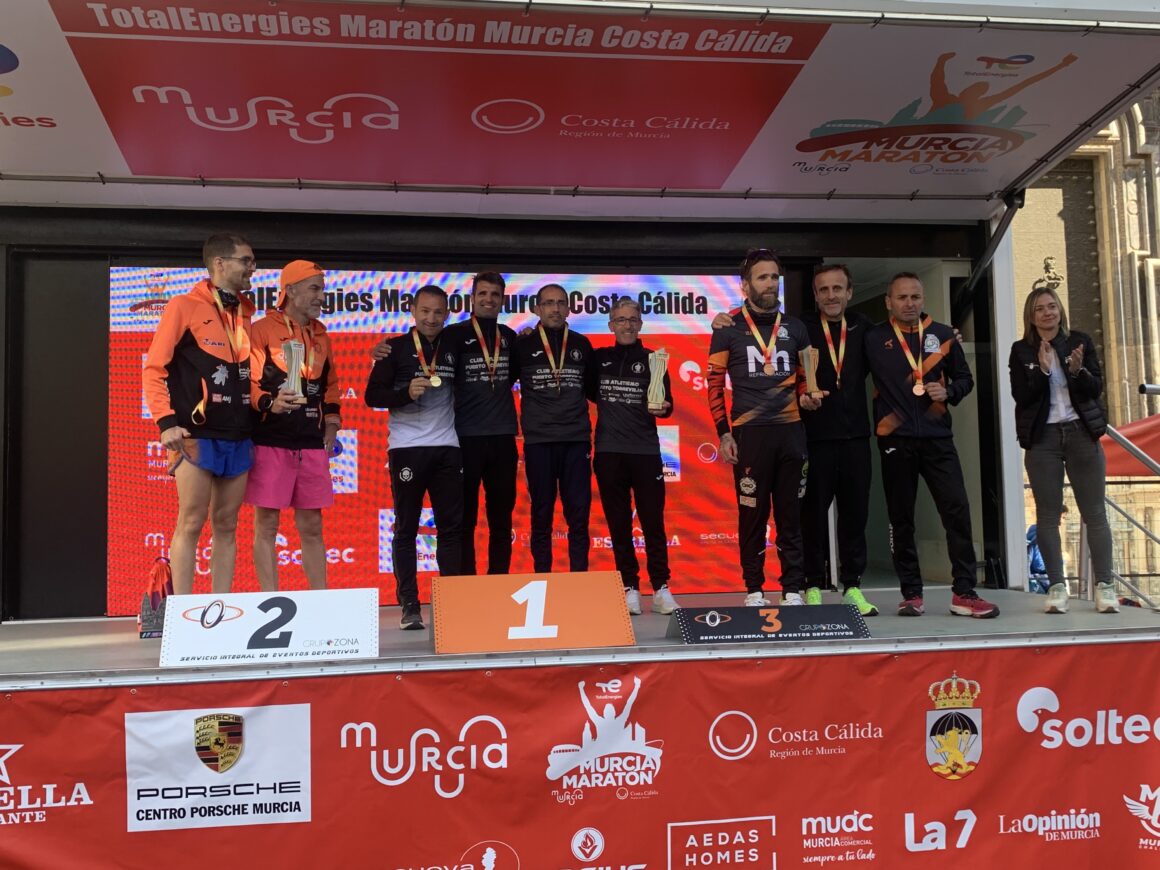 🏃‍♂️EL CLUB ATLETISMO PUERTO TORREVIEJA 🏆CAMPEONES DE 🇪🇸ESPAÑA DE MARATÓN MÁSTER POR CLUBS EN MURCIA E INDIVIDUALESSaludos