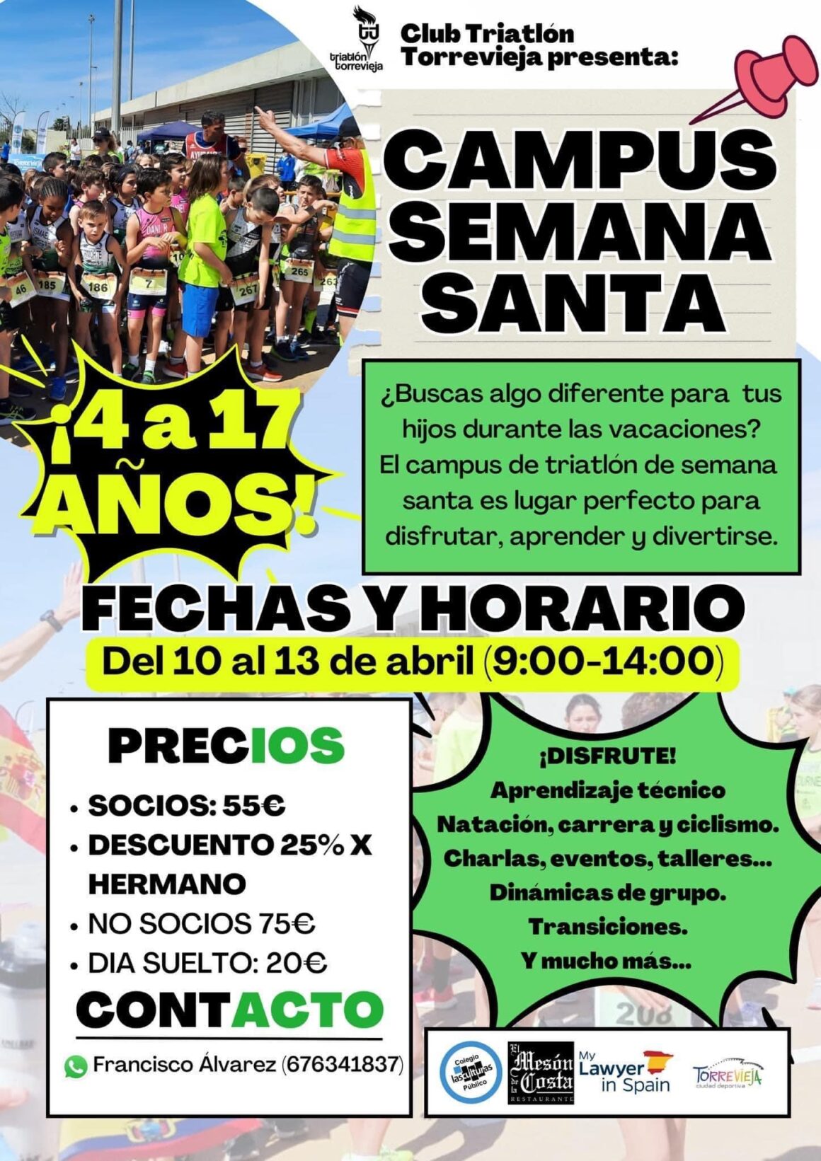 (Español) 🏆El 2º campus del Club Triatlón Torrevieja de semana santa es una realidad✅