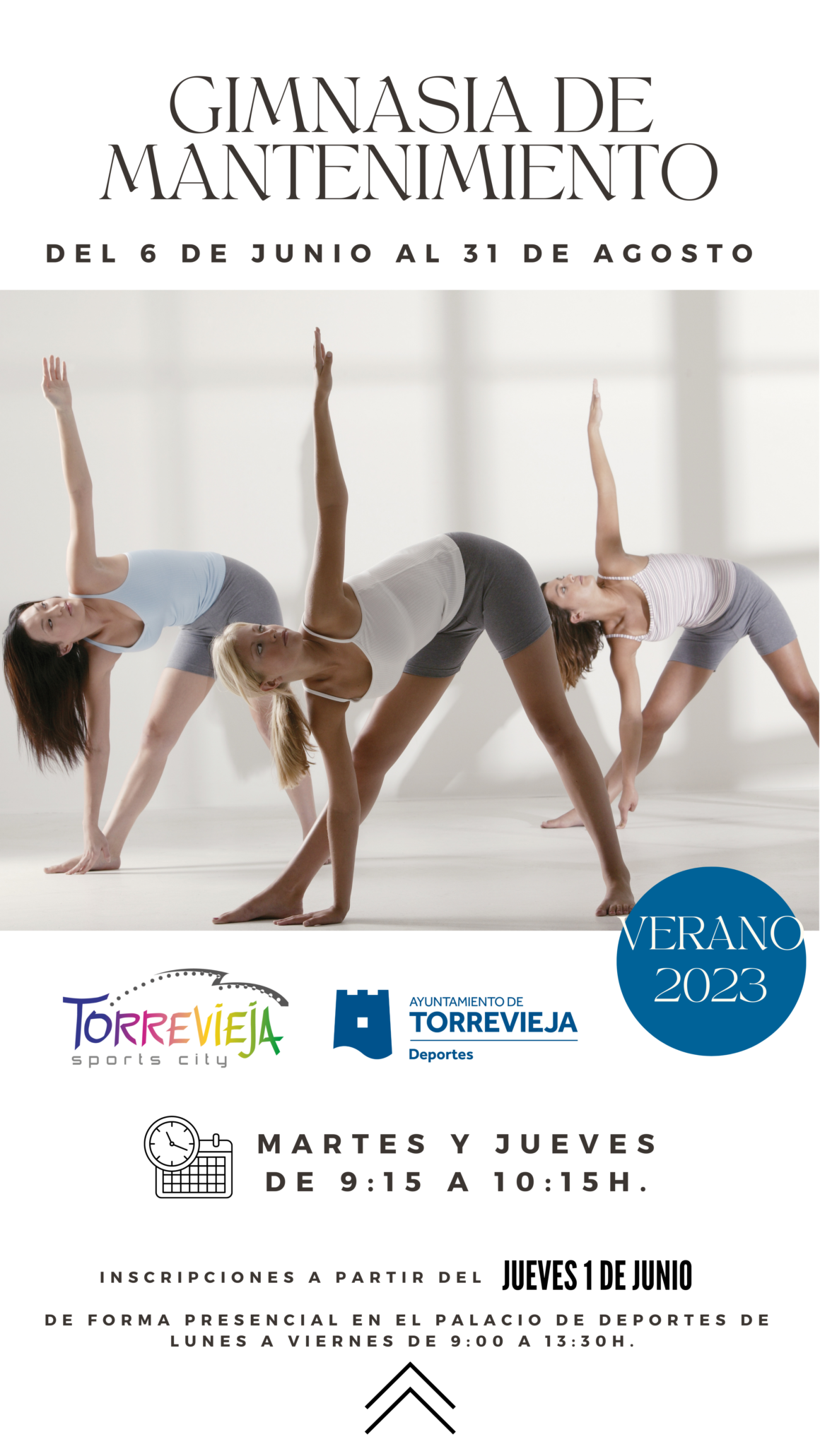 (Español) 📣Nuevas inscripciones para la actividad de GIMNASIA DE MANTENIMIENTO VERANO 2023!!🏃‍♂️💃