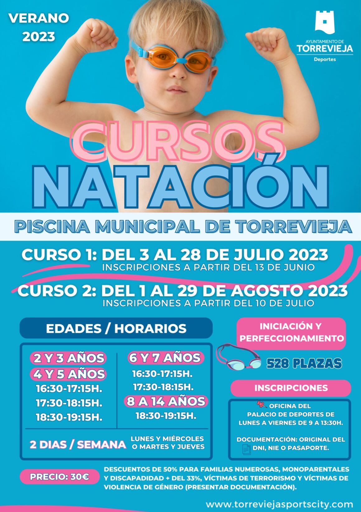 (Español) ☀️🏊🏻‍♂️EL PRÓXIMO MARTES, 13 DE JUNIO, SE ABRE EL PLAZO DE INSCRIPCIÓN PARA EL CURSO DE NATACIÓN DE JULIO 💦