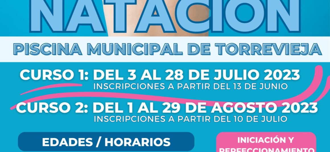 (Español) ☀️🏊🏻‍♂️EL PRÓXIMO MARTES, 13 DE JUNIO, SE ABRE EL PLAZO DE INSCRIPCIÓN PARA EL CURSO DE NATACIÓN DE JULIO 💦