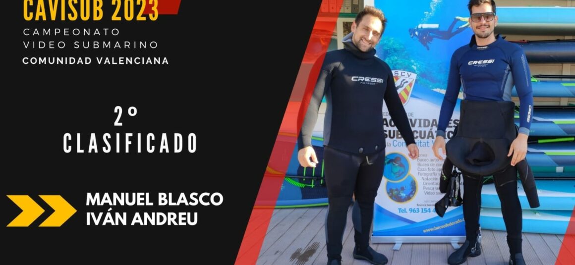 Manuel Blasco e Iván Andreu quedan subcamepones de la comunidad valenciana en el campeonato autonómico de videosubmarino.