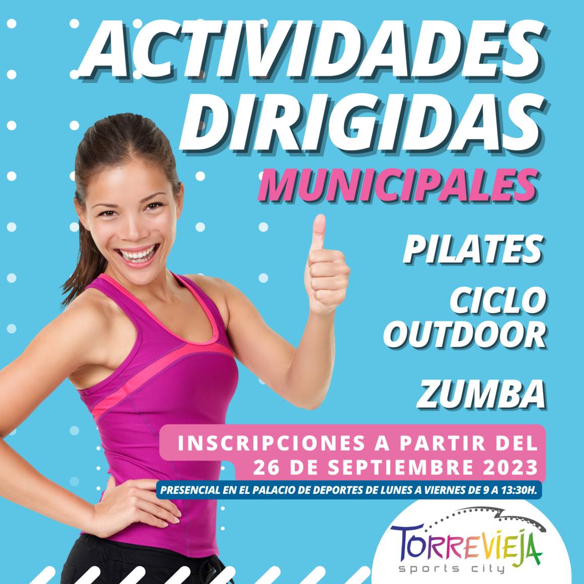 (Español) NUEVAS INSCRIPCIONES PARA LAS ACTIVIDADES DIRIGIDAS EN LA CONCEJALÍA DE DEPORTES DE TORREVIEJA!!‍♂️