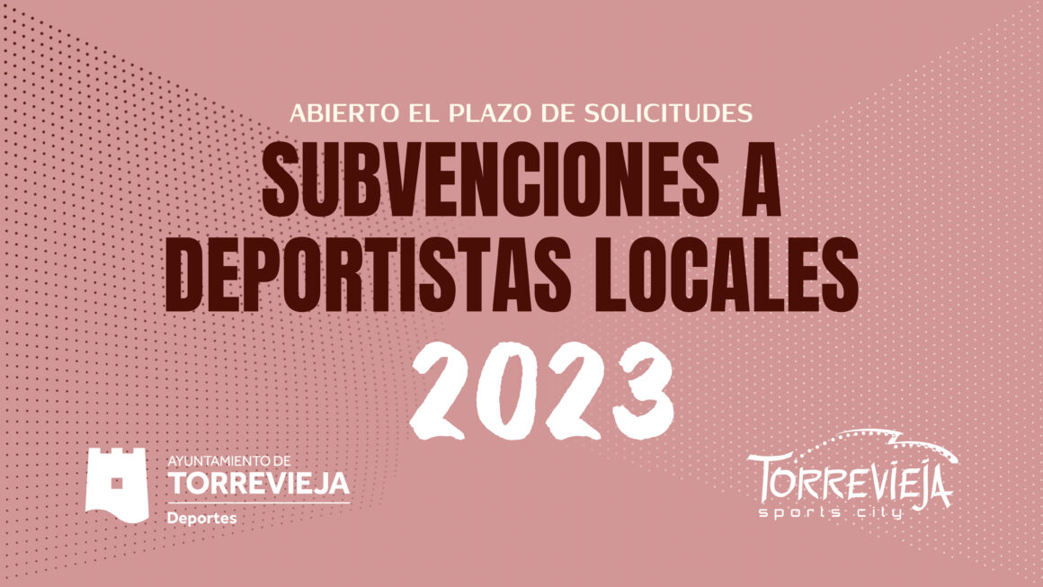 (Español) Abierto el plazo de presentación de solicitudes para las Subvenciones a deportistas locales para el ejercicio 2023
