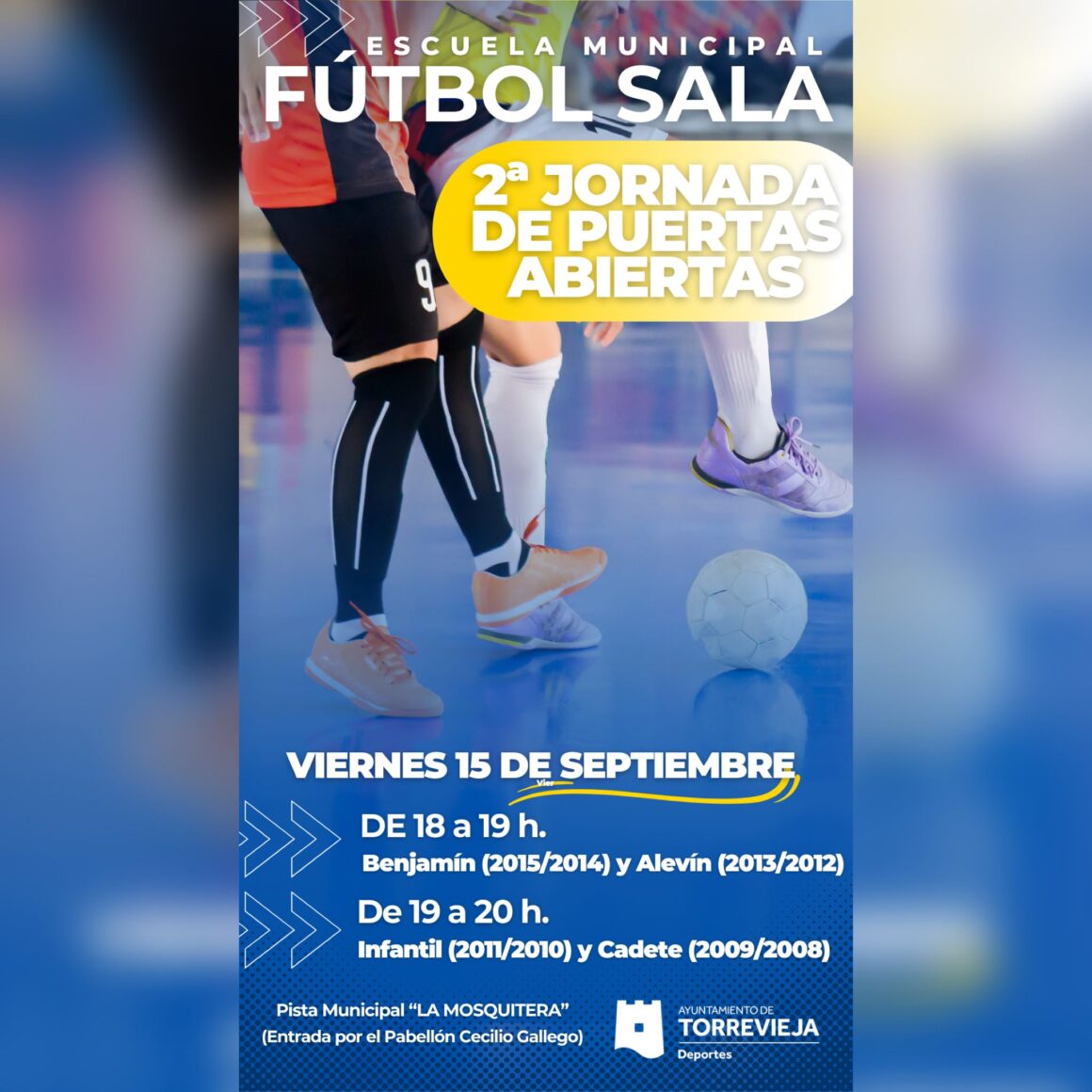 (Español) 2ª JORNADA DE PUERTAS ABIERTAS DE LA ESCUELA MUNICIPAL DE FÚTBOL SALA