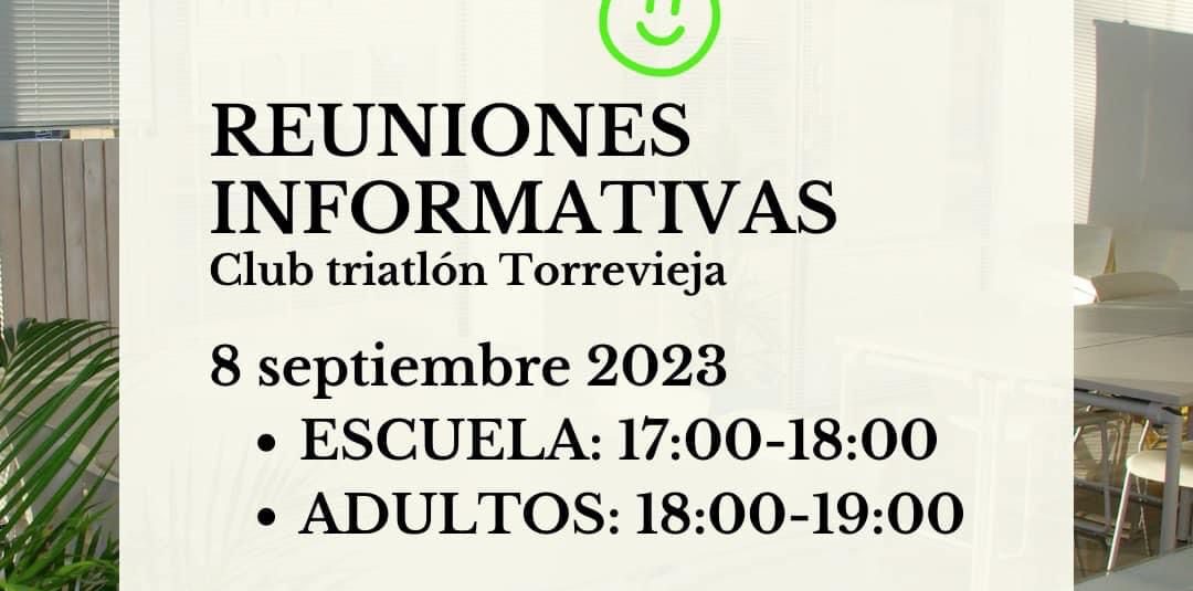 (Español) Reuniones informativas para unirse al Club Triatlón Torrevieja