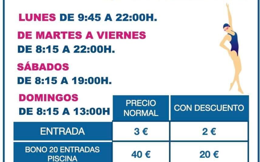 (Español) NUEVO HORARIO DE LA PISCINA CUBIERTA MUNICIPAL