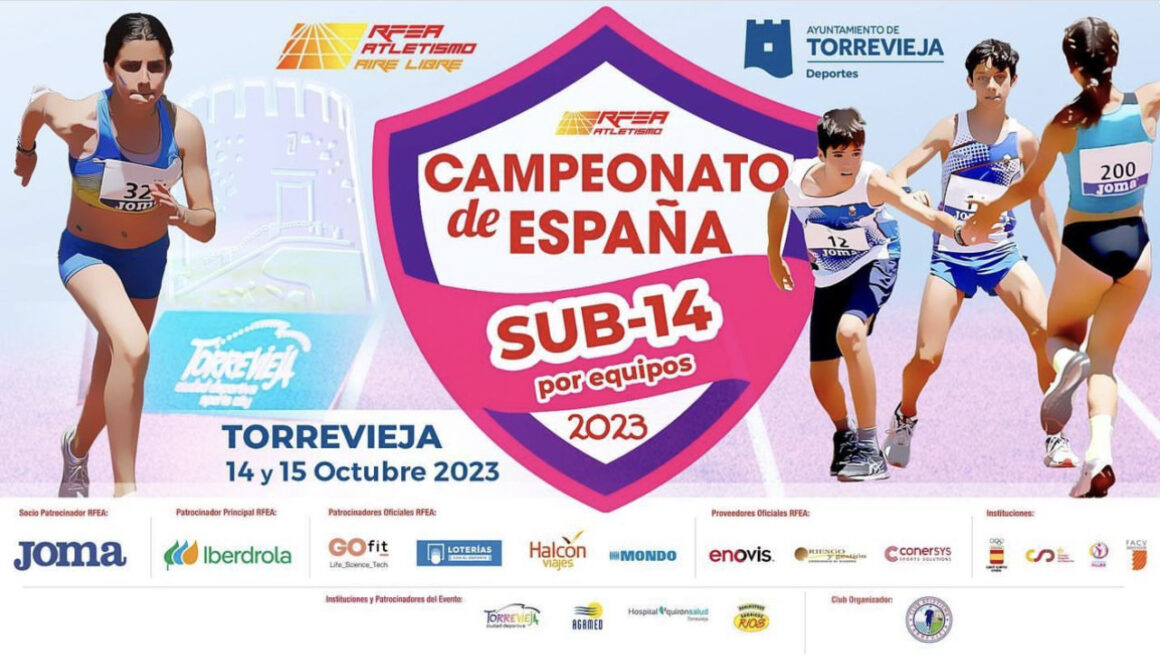 (Español) ‍♀️‍♂️480 ATLETAS acudirán a Torrevieja por el Campeonato de España de atletismo sub14 por equipos