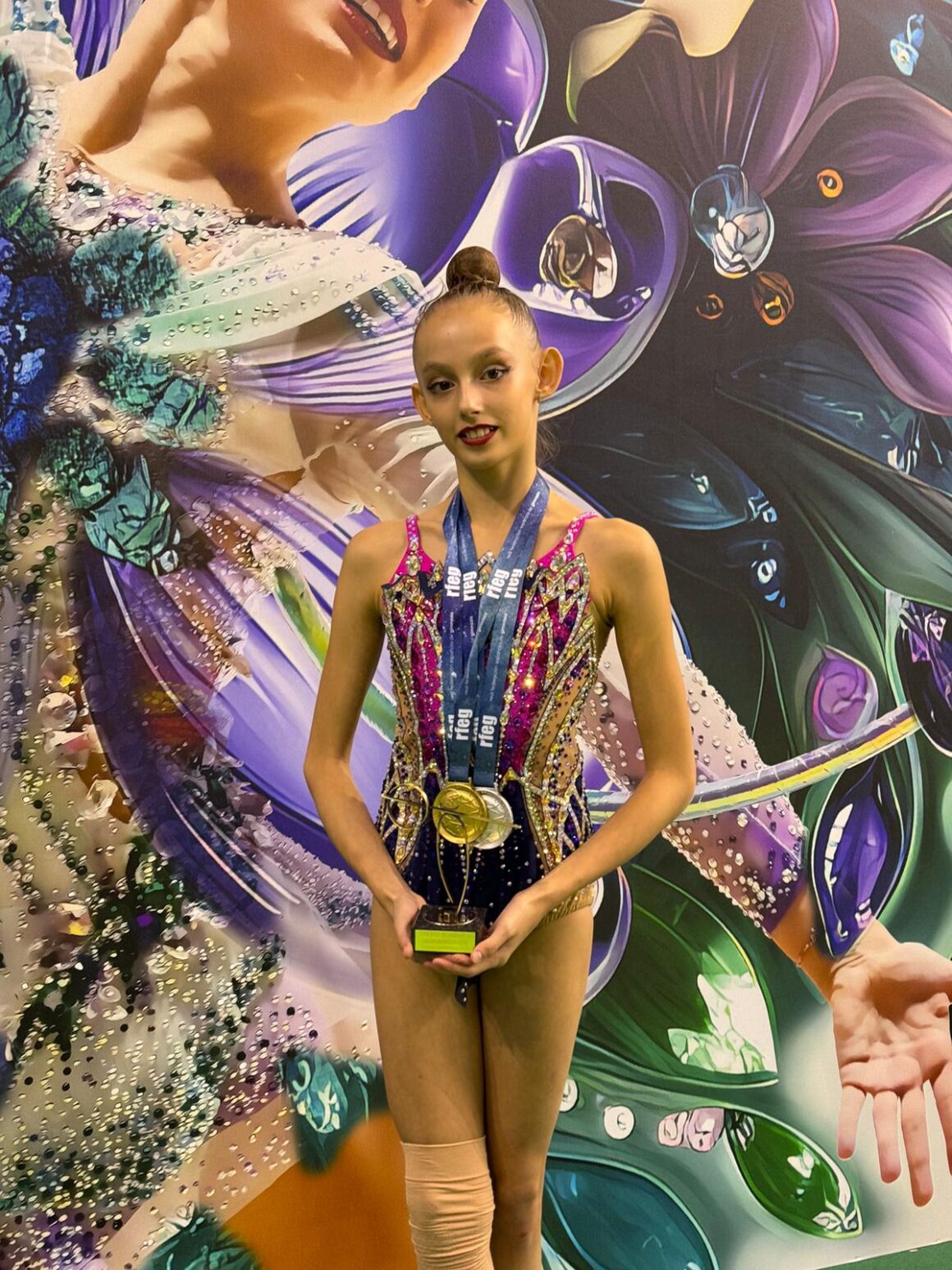 (Español) Anastasiia Biryulina Subcampeona de España de rítmica