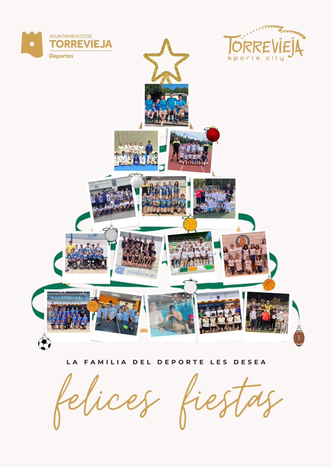 Desde la familia del Deporte de Torrevieja os deseamos unas ❤️FELICES FIESTAS❤️