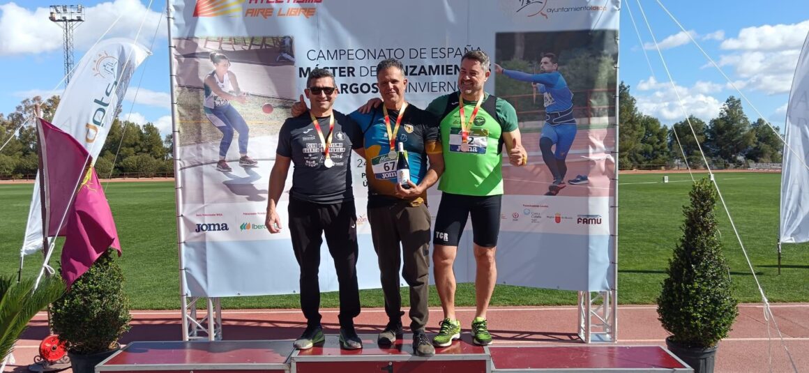 JUANJO ZAMORANO del Club Puerto de Torrevieja, · SUBCAMPEÓN DE ESPAÑA MASTER  DE LANZAMIENTOS LARGOS [LORCA]