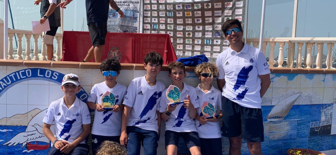 ADRIAN TERRER PLATA SUB13, ⁠ARTURO CHUMILLA PLATA SUB11 Y ⁠MARCO MARÍ BRONCE SUB11 EN LAS II JORNADAS NÁUTICAS EN EL CN LOS NIETOS
