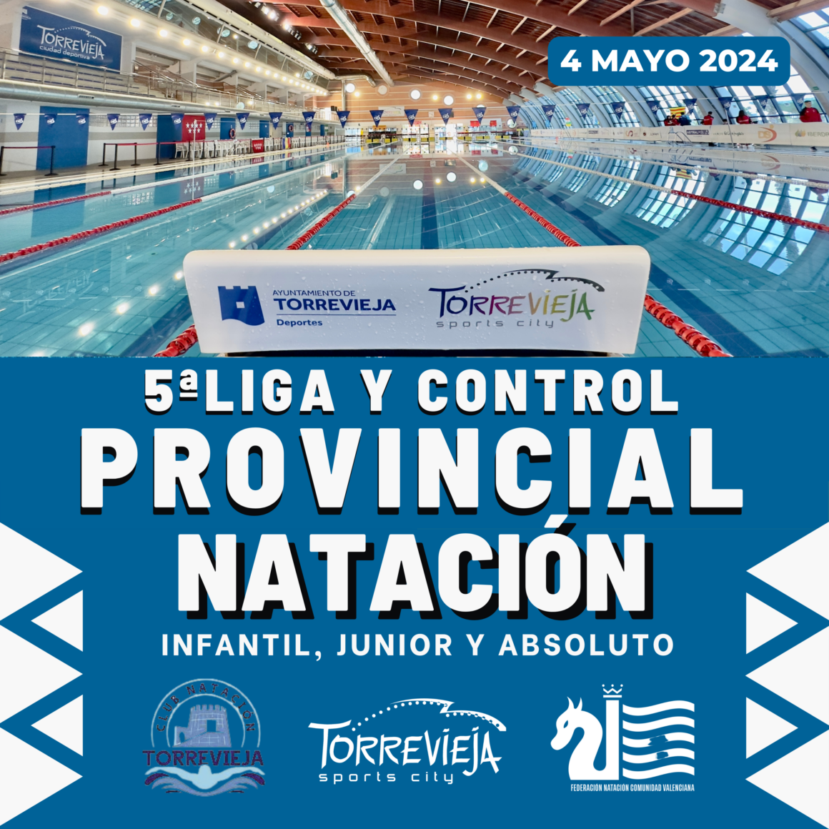 (Español) 5a jornada de liga infantil y control junior/absoluto de natación…‍♀️‍♂️