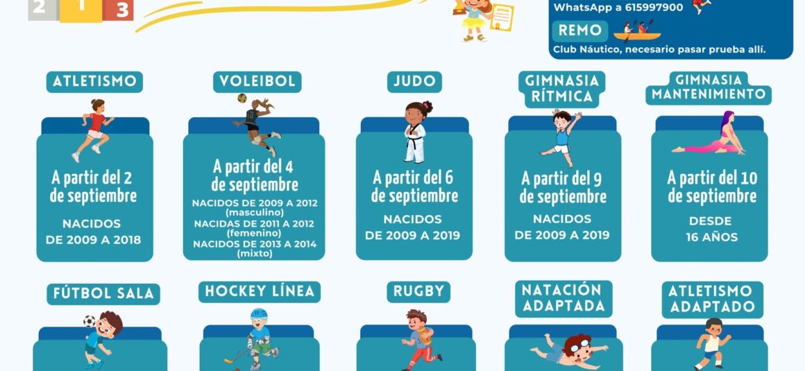 (Español) INSCRIPCIONES PARA NUEVOS ALUMNOS DE LAS ESCUELAS DEPORTIVAS MUNICIPALES 24/25