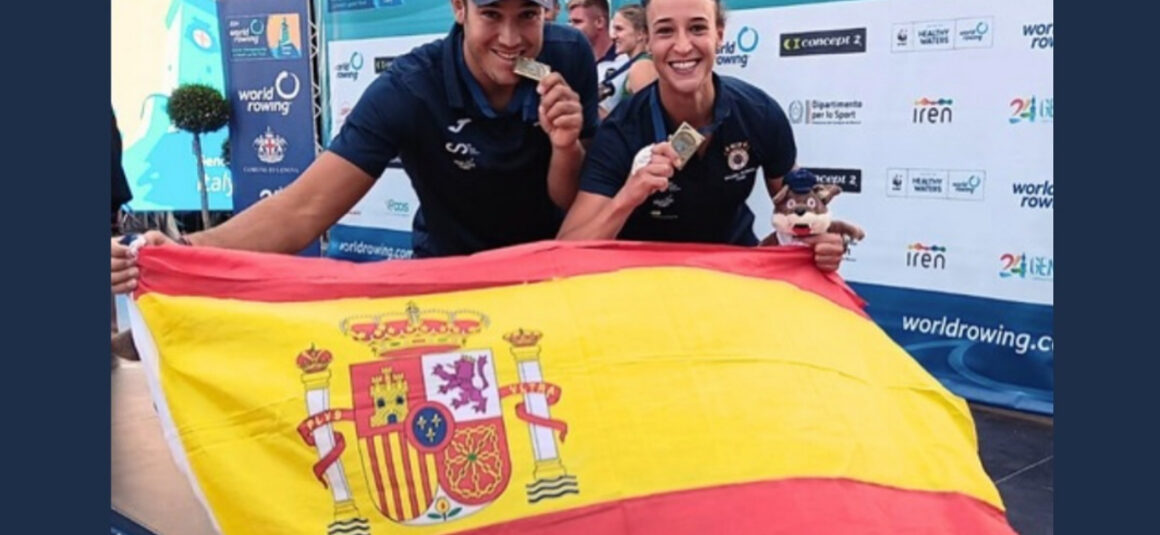 (Español) Ander Martín consigue el bronce junto an Esther Briz en el Mundial de Remo de Beach Sprint de Génova.